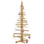 Árbol de Navidad de madera Marrón 150 cm Madera maciza de pino en Decoración Festiva y Estacional | Comprar online en Foru.es
