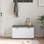 Banco de entrada con cojín con almacenamiento 80 x 38 x 46 cm en Bancos para recibidores y almacenamiento | Comprar online en Fo