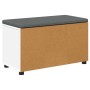 Banco de entrada con cojín con almacenamiento 80 x 38 x 46 cm en Bancos para recibidores y almacenamiento | Comprar online en Fo