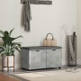 Banco de entrada con cojín Gris Concreto 80 x 38 x 46 cm en Bancos para recibidores y almacenamiento | Comprar online en Foru.es