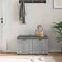 Banco de entrada con cojín Gris Sonoma 80 x 38 x 46 cm en Bancos para recibidores y almacenamiento | Comprar online en Foru.es