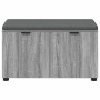 Banco de entrada con cojín Gris Sonoma 80 x 38 x 46 cm en Bancos para recibidores y almacenamiento | Comprar online en Foru.es
