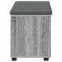 Banco de entrada con cojín Gris Sonoma 80 x 38 x 46 cm en Bancos para recibidores y almacenamiento | Comprar online en Foru.es