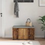 Banco de entrada con cojín Madera vieja 80 x 38 x 46 cm en Bancos para recibidores y almacenamiento | Comprar online en Foru.es