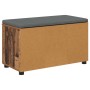 Banco de entrada con cojín Madera vieja 80 x 38 x 46 cm en Bancos para recibidores y almacenamiento | Comprar online en Foru.es