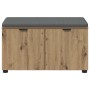 Banco de entrada con cojín Roble artesanal 80 x 38 x 46 cm en Bancos para recibidores y almacenamiento | Comprar online en Foru.