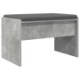 Banco de entrada con cojín Gris Concreto 60 x 38 x 46 cm en Bancos para recibidores y almacenamiento | Comprar online en Foru.es
