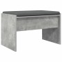 Banco de entrada con cojín Gris Concreto 60 x 38 x 46 cm en Bancos para recibidores y almacenamiento | Comprar online en Foru.es
