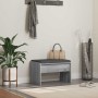 Banco de entrada con cojín Gris Sonoma 60 x 38 x 46 cm en Bancos para recibidores y almacenamiento | Comprar online en Foru.es
