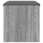 Banco de entrada con cojín Gris Sonoma 60 x 38 x 46 cm en Bancos para recibidores y almacenamiento | Comprar online en Foru.es