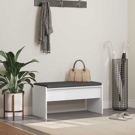 Banco de entrada con cojín 80 x 38 x 46 cm en Bancos para recibidores y almacenamiento | Comprar online en Foru.es