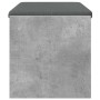 Banco de entrada con cojín Gris Concreto 80 x 38 x 46 cm en Bancos para recibidores y almacenamiento | Comprar online en Foru.es