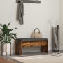 Banco de entrada con cojín Roble ahumado 80 x 38 x 46 cm en Bancos para recibidores y almacenamiento | Comprar online en Foru.es
