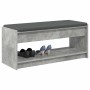 Banco de entrada con cojín Gris Concreto 100 x 38 x 46 cm en Bancos para recibidores y almacenamiento | Comprar online en Foru.e