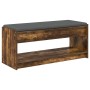 Banco de entrada con cojín Roble ahumado 100 x 38 x 46 cm en Bancos para recibidores y almacenamiento | Comprar online en Foru.e