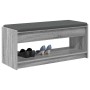 Banco de entrada con cojín Gris Sonoma 100 x 38 x 46 cm en Bancos para recibidores y almacenamiento | Comprar online en Foru.es