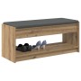 Banco de entrada con cojín Roble artesanal 100 x 38 x 46 cm en Bancos para recibidores y almacenamiento | Comprar online en Foru
