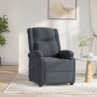 Sillón reclinable eléctrico de terciopelo gris oscuro en Sillones | Comprar online en Foru.es