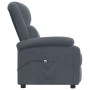 Sillón reclinable eléctrico de terciopelo gris oscuro en Sillones | Comprar online en Foru.es