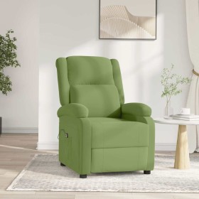 Sillón reclinable eléctrico de terciopelo verde claro en Sillones | Comprar online en Foru.es