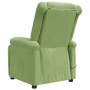 Sillón reclinable eléctrico de terciopelo verde claro en Sillones | Comprar online en Foru.es