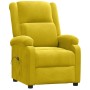 Sillón reclinable eléctrico de terciopelo amarillo en Sillones | Comprar online en Foru.es