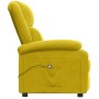 Sillón reclinable eléctrico de terciopelo amarillo en Sillones | Comprar online en Foru.es