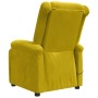 Sillón reclinable eléctrico de terciopelo amarillo en Sillones | Comprar online en Foru.es