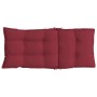 Cojines de silla con respaldo alto 4 uds tela Oxford rojo tinto en Decoración | Comprar online en Foru.es