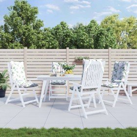 Cojines silla respaldo alto 4 uds tela Oxford estampado hojas en Decoración | Comprar online en Foru.es