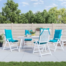 Cojines para silla con respaldo alto 4 uds tela Oxford turquesa en Decoración | Comprar online en Foru.es