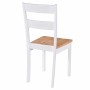 Sillas de comedor 2 unidades madera maciza de caucho blanco en Sillas de comedor | Comprar online en Foru.es