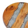 Mesa de centro de madera maciza de teca y polirresina 40x45 cm de vidaXL, Mesas de centro - Ref: Foro24-281652, Precio: 93,81...