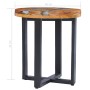 Mesa de centro de madera maciza de teca y polirresina 40x45 cm de vidaXL, Mesas de centro - Ref: Foro24-281652, Precio: 93,81...