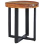 Mesa de centro de madera maciza de teca y polirresina 40x45 cm de vidaXL, Mesas de centro - Ref: Foro24-281652, Precio: 93,81...