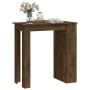 Mesa alta con estante roble ahumado 102x50x103,5 cm en Mesas de comedor | Comprar online en Foru.es