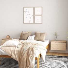 Armarios de pared 2 uds madera maciza de pino 60x30x35 cm en Estanterías | Comprar online en Foru.es