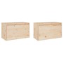 Armarios de pared 2 uds madera maciza de pino 60x30x35 cm en Estanterías | Comprar online en Foru.es