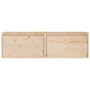 Armarios de pared 2 uds madera maciza de pino 60x30x35 cm en Estanterías | Comprar online en Foru.es