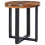 Mesa de centro de madera maciza de teca y polirresina 40x45 cm de vidaXL, Mesas de centro - Ref: Foro24-281652, Precio: 93,81...