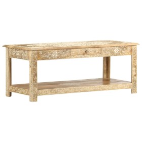 Mesa de centro pintada a mano madera maciza mango 110x50x45 cm en Mesas de centro | Comprar online en Foru.es