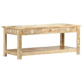 Mesa de centro pintada a mano madera maciza mango 110x50x45 cm en Mesas de centro | Comprar online en Foru.es