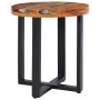 Mesa de centro de madera maciza de teca y polirresina 40x45 cm de vidaXL, Mesas de centro - Ref: Foro24-281652, Precio: 93,81...