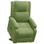 Sillón elevable de terciopelo verde claro en Sillones | Comprar online en Foru.es
