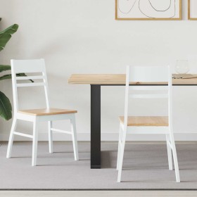 Sillas de comedor 2 pcs 43 x 54 x 89 cm Madera de Caucho Sólido en Sillas de comedor | Comprar online en Foru.es