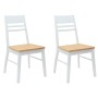 Sillas de comedor 2 pcs 43 x 54 x 89 cm Madera de Caucho Sólido en Sillas de comedor | Comprar online en Foru.es