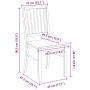 Sillas de comedor 2 pcs 50 x 52,5 x 91 cm en Sillas de comedor | Comprar online en Foru.es