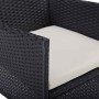 Juego de muebles 5 pcs Negro en Conjuntos de jardín | Comprar online en Foru.es