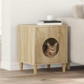 Casa para Gatos Sonoma 42,5 x 40 x 53 cm Madera de ingeniería en Mobiliario para gatos | Comprar online en Foru.es