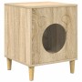 Casa para Gatos Sonoma 42,5 x 40 x 53 cm Madera de ingeniería en Mobiliario para gatos | Comprar online en Foru.es